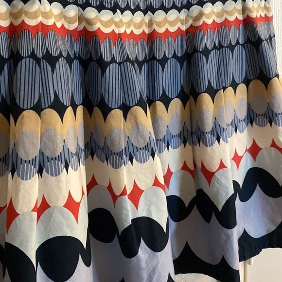 LOFT Pleaded Multicolor knee length Skirt Size 4 - Picture 7 of 10